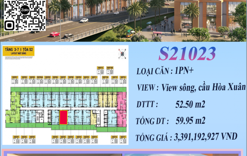 Căn hộ Spana đầu cầu Hòa Xuân Đà Nẵng , view sông, view cầu Hòa Xuân giá tốt nhất thị trường